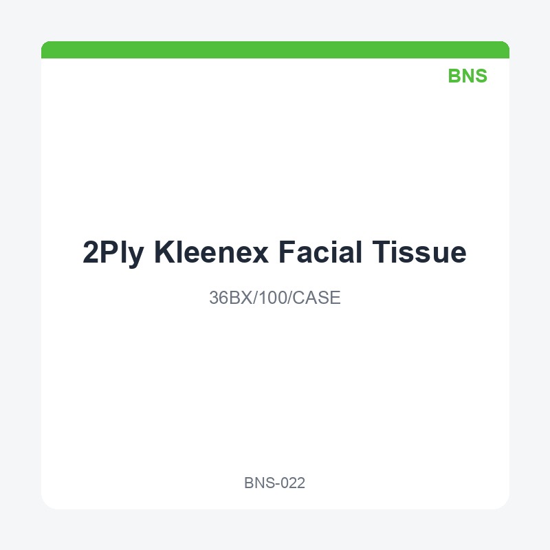2Ply Kleenex Facial Tissue